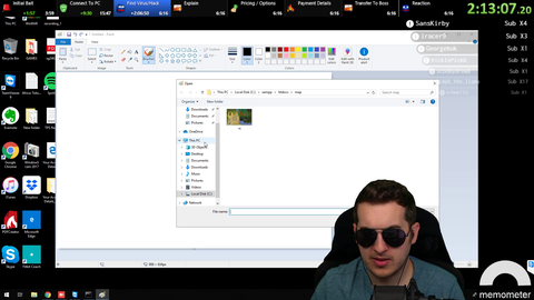 Kitboga - Scammer tries to open modified bank html page in MS paint
