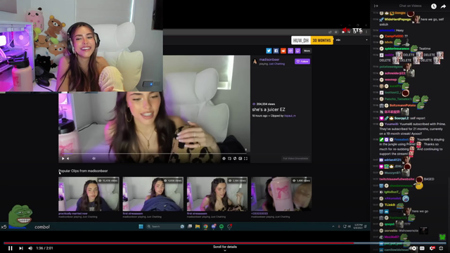 Madison Beer forgives XQC