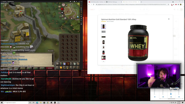 Destiny starts working out