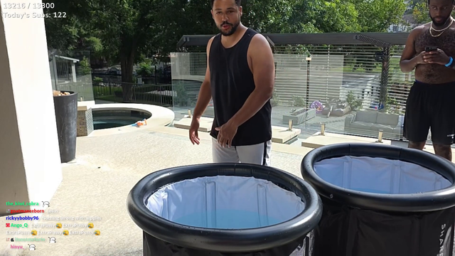 Nick tried the Ice Plunge Challenge
