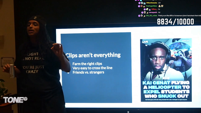 Professor Agent teaches his class that streaming isn't all about Clip Farming