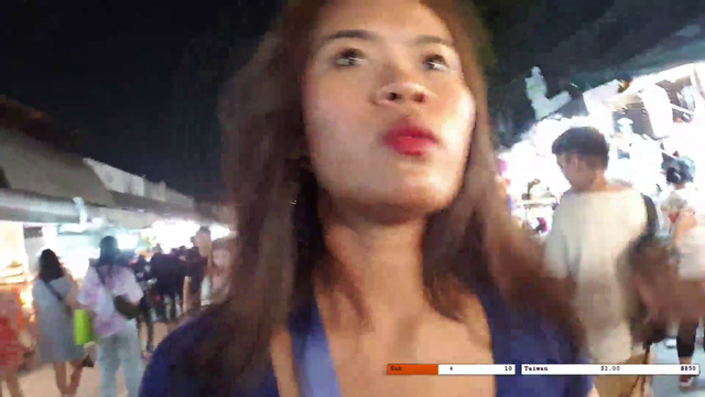 A centipede going for a casual walk at the nightmarket