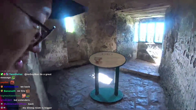 Streamer hits head on the Blarney stone