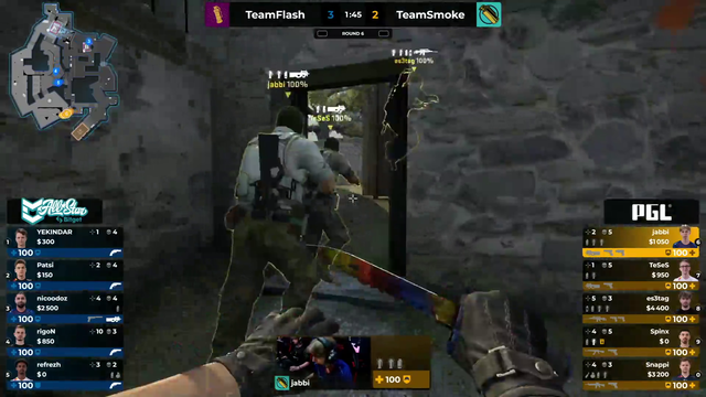 PGL camera guy misses ea3tags ace to show grils face