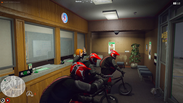 BMX bandits rob a bank and get into a chase!