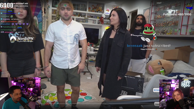 Nick and Malena didn't get an invite from Mizkif