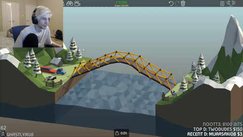 xqc finally builds a working bridge PogU