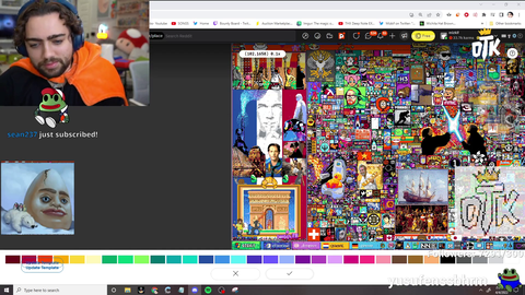 French and Spanish r/place community get in call with Mizkif, throw insults at each other and are on the verge of entering WW3