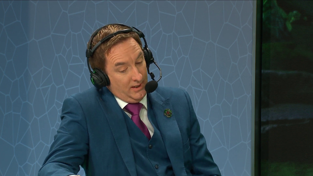 Dota 2 caster is all tears after an emotional segment about one of his co-workers. Still manages to keep it professional