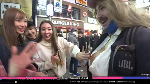 Halloween in Tokyo | group of Japanese girls get a little too touchy..