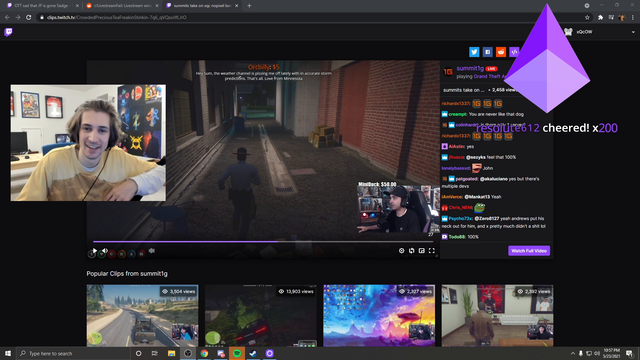 xQc told NoPixel admins that he wants to play on his cop character (PP) after being permabanned
