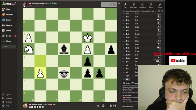 Hans plays former WC Kramnik for the first time, gets instantly disrespected