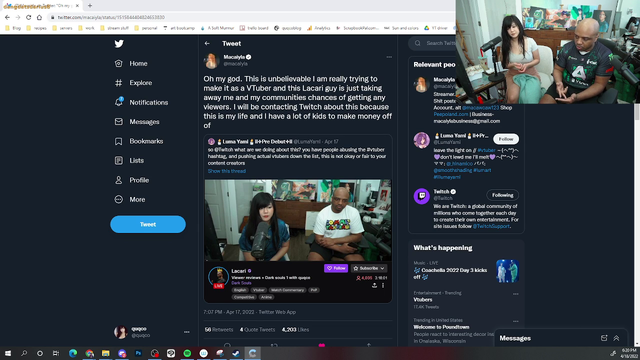 Lacari with the BASED take on Vtubers