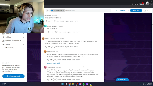 XQC tells why he didn't want to be around Mizkif