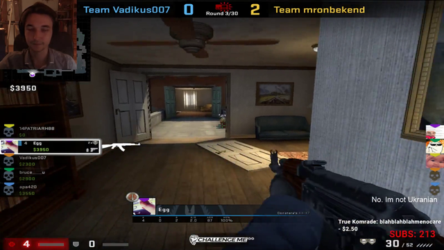 Streamer plays csgo ANELE Clap