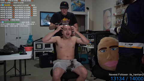 Mizkif gets a haircut