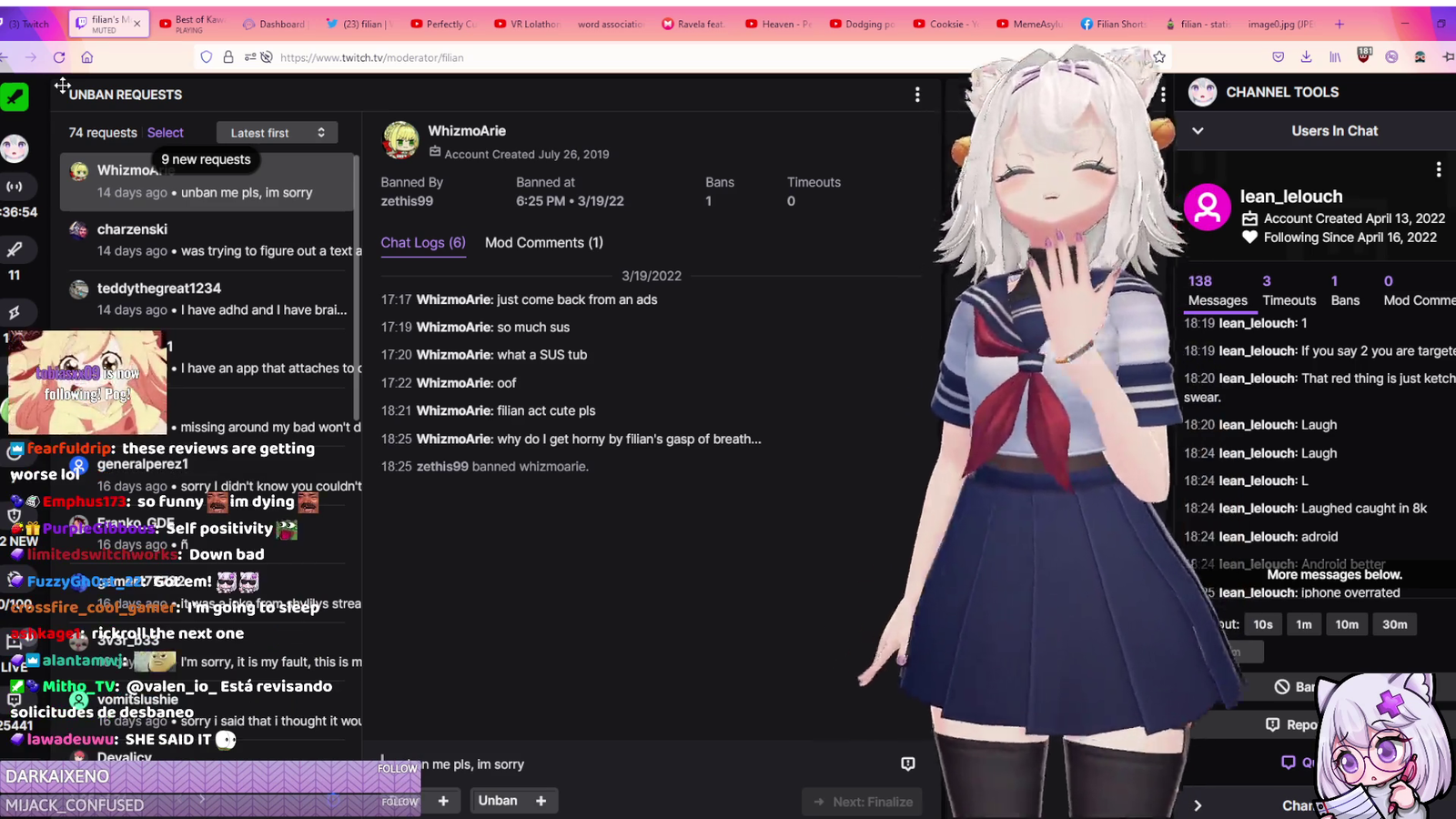 Filian's banned chatters are down horrendous