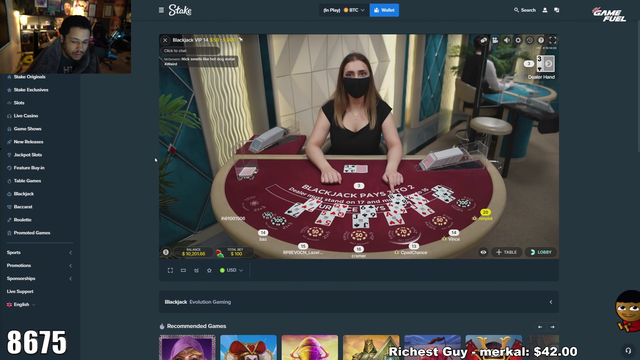nick roasted playing blackjack