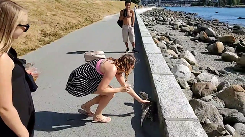Zherka smacks a girls booty IRL