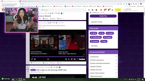 Pokimane responds to Mizkif exposing her real name