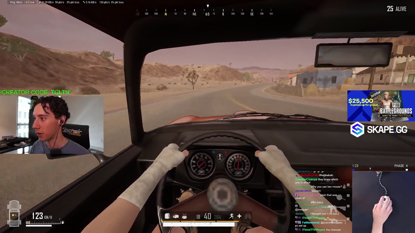 Meanwhile on twitch PUBG section