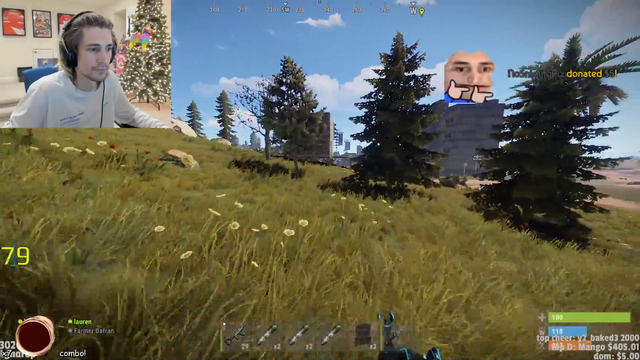 xqc on people farming rust drama