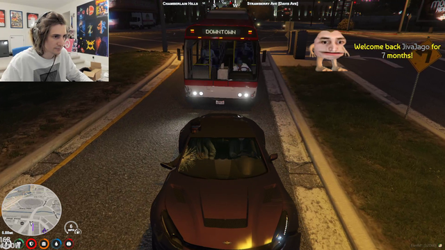 xQcOW - rolled by bus