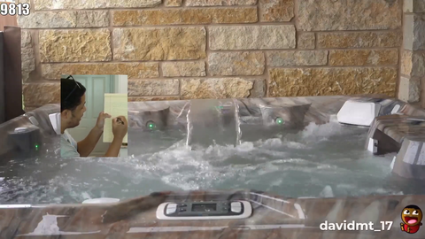 Nick tries out hot tub streaming