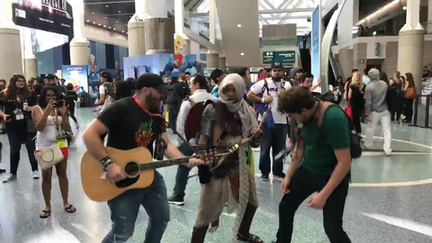 Impromptu post E3 jam session feature Lord Kirk, a cosplayer, and a random guy