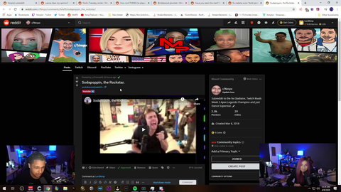 Sodapoppin the rockstar
