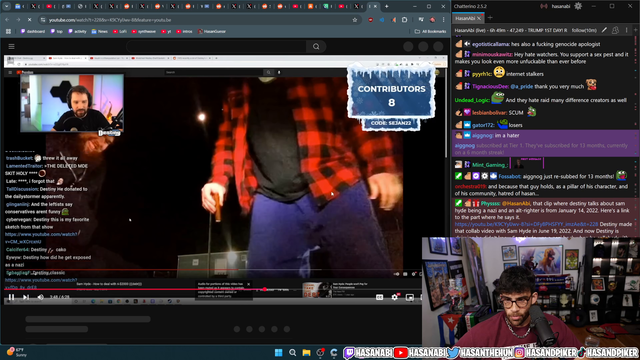 Destiny knew Sam Hyde was a Nazi before collaborating with him