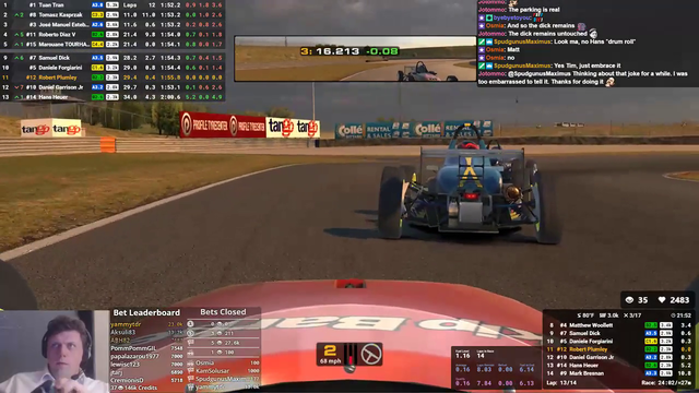 How not... to recover from a racing incident.