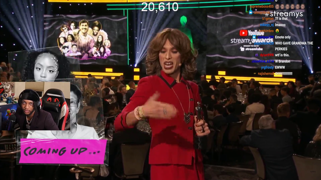 yourrage sheds a few tears because of streamy award announcer...
