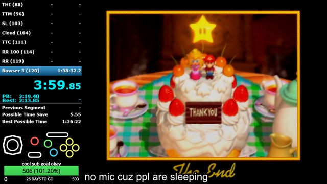 Puncayshun trash talks Liam after beating his SM64 120 star time