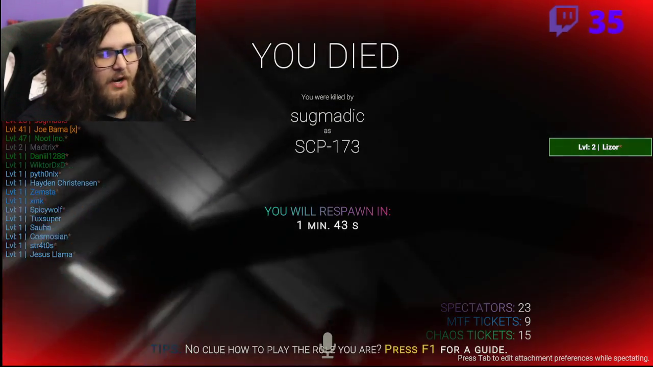 Forsen stream snipers invade a norman SCP game