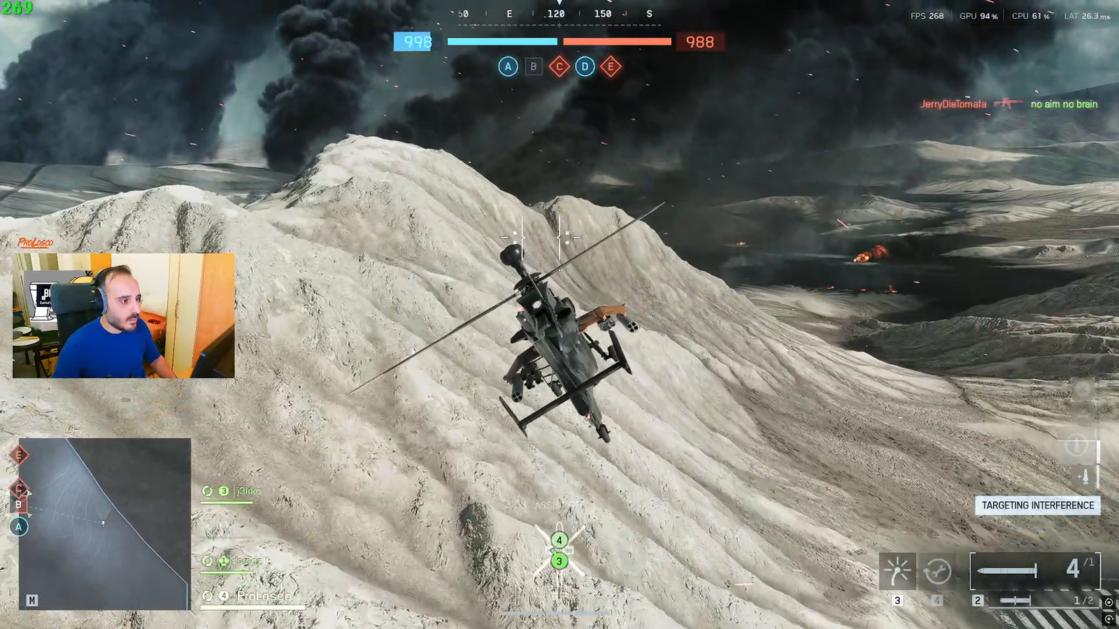Crazy battlefield pilot takes down 2 jets in under 1 minute