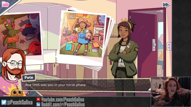 Things get dark during PeachSaliva's Dream Daddy stream