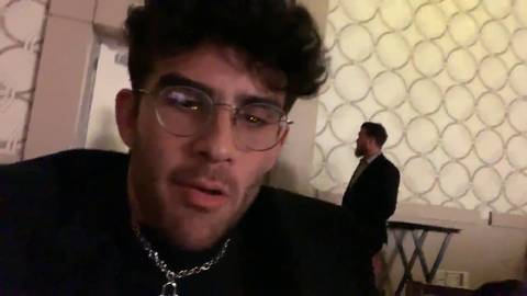 Hasan does the boys a favor and changes camera angles when pornstar Lena Paul talks to him