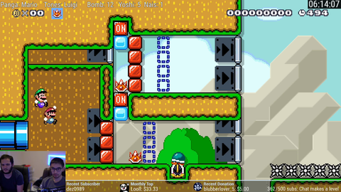 Panga and Tones upload their insanely hard 2P kaizo level