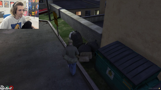 xQc and Train take a fall in GTA V