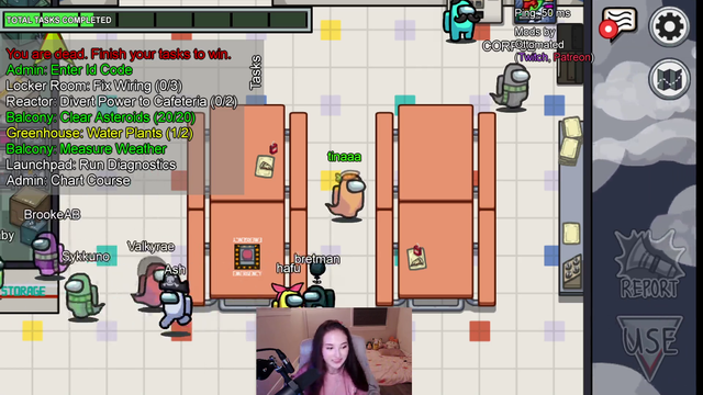 TinaKitten spilling her drink