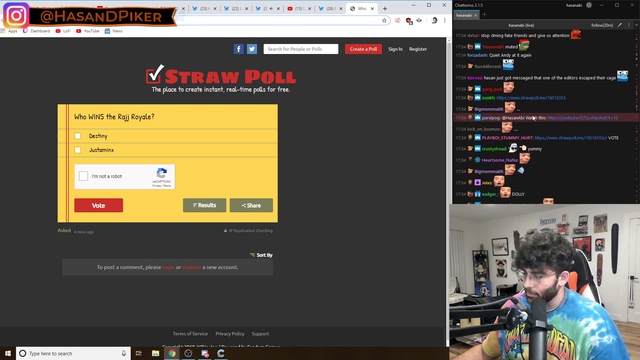Hasan goes off on sub.