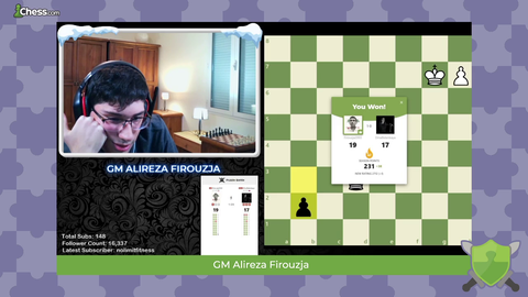 Chess - FIROUZJA STARTED TALKING ABOUT LICHESS AND GETS CUT OFF