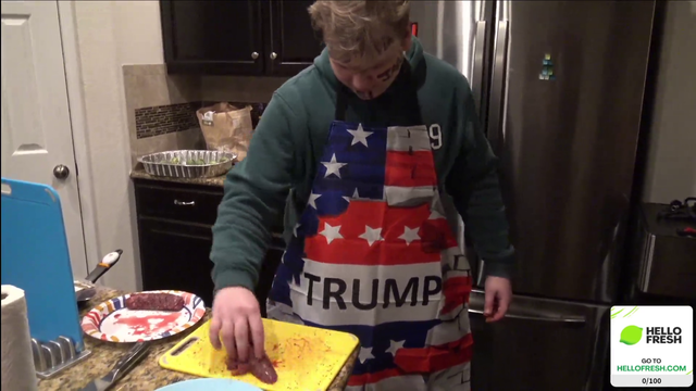 Professional chef Kermodo shows off his impeccable seasoning technique