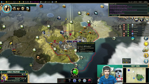 Civ streamer shows neat trick