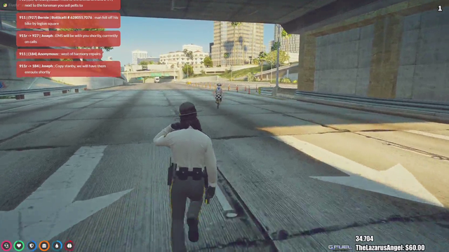 Uchiha almost escapes on top of moving van on freeway