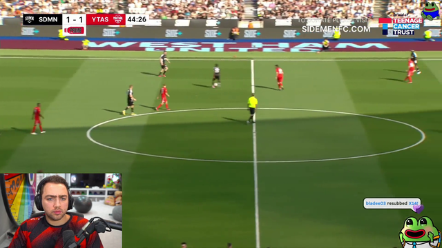 xQc as goalkeeper once again