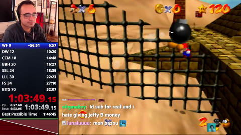 SM64 Runner is slowly becoming Northernlion (also bald)