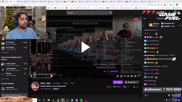 Mizkif attempts to revive Evan Gao's Channel