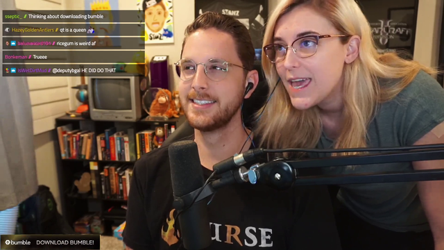 Stanz explains "Fracking GirlPower" to his wife Richelle